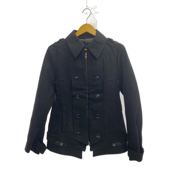 PPFM ナポレオンジャケット 銀ボタン 黒 3way ファーフード付き PPFM ナポレオンジャケット 銀ボタン 黒 3way ファーフード付き