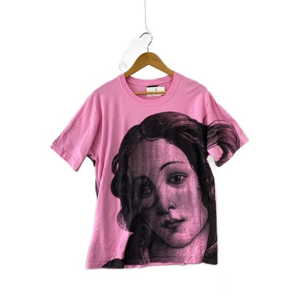 STUSSY◇Tシャツ/M/コットン/PNK/プリント/ヴィーナスの誕生