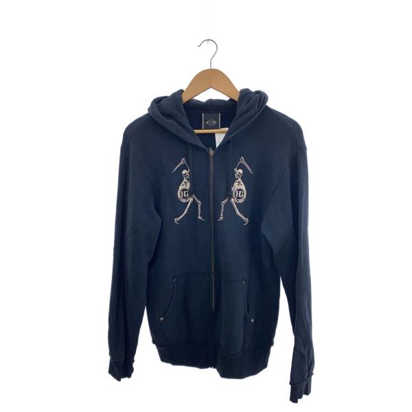 HYSTERIC GLAMOUR◇ジップパーカー/M/コットン/BLK/プリント/4CF-1262