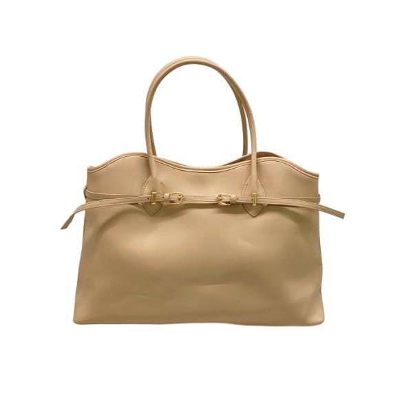 SNIDEL◇ソフトベルトトートバッグ/レザー/BEG/SWGB251613 : セカンド