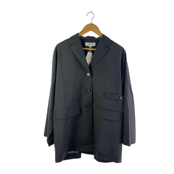 ENFOLD◇NOTCHED COLLAR JACKET/38/ウール/GRY/300IS230-0421