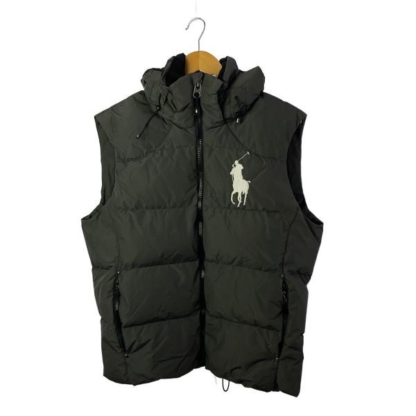 POLO RALPH LAUREN◇ダウンベスト/M/ポリエステル/GRY : セカンド