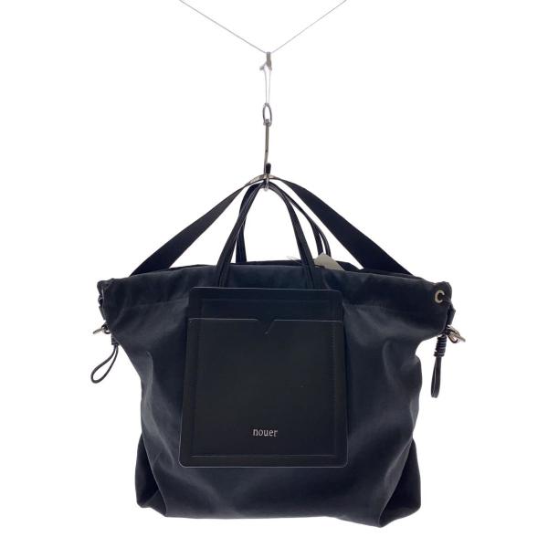 ヌエール ボディバッグ ショルダーバッグ 美品　限定お値下げ！！！ ヌエール nouer レザーライクマルチポケットボディバッグ （ブラック