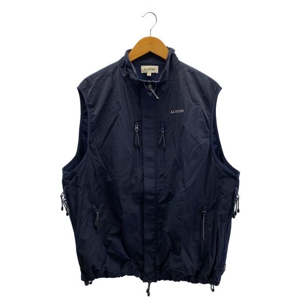 ALOUND◇VENTILATION NYLON VEST/L/ナイロン/ネイビー/ALTO24AW-03BK