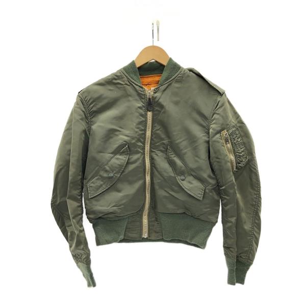 ALPHA INDUSTRIES◇L-2B/USA製/IDEAL/フライトジャケット/S/ナイロン