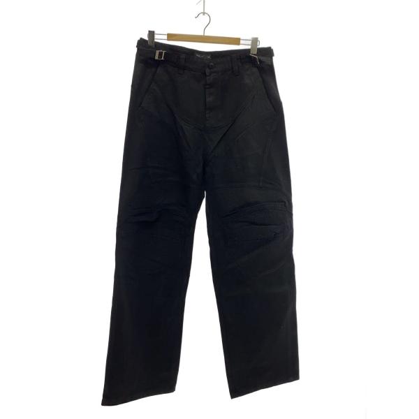 PROJECT G/R◇Coated Biker Armoured Pants/3/コットン/ブラック