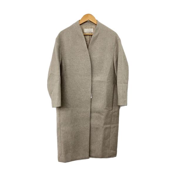 Plage◇19AW/ハミルトンノーカラーコート/36/ウール/無地/19-020-922