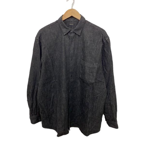 COMOLI◇24SS/デニムコモリシャツ/長袖シャツ/4/デニム/BLK/A03 COMOLI◇24SS/デニムコモリシャツ/長袖シャツ/4/デニム/BLK/A03