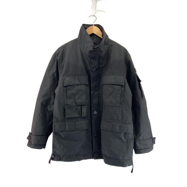 PEUTEREY ブラック ミリタリージャケット PEUTEREY◇ダウンジャケット/M/ポリエステル/BLK : セカンドストリート