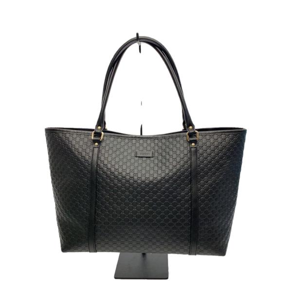 GUCCI シマ マイクロGG キャンバス トートバッグ レザー GUCCI◇トート