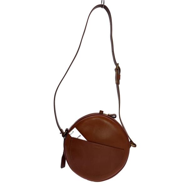 HERZ◇まんまるショルダーポシェット/ショルダーバッグ/レザー/BRW/CK