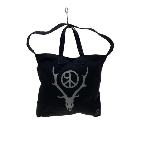 South2 West8 ブラックトートバッグ South2 West8(S2W8)◇2wayトートバッグ/キャンバス/BLK// : セカンド