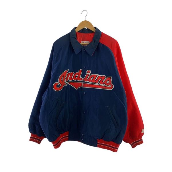 STARTER◇スタジャン/XXL/ナイロン/NVY/スターター/mlb