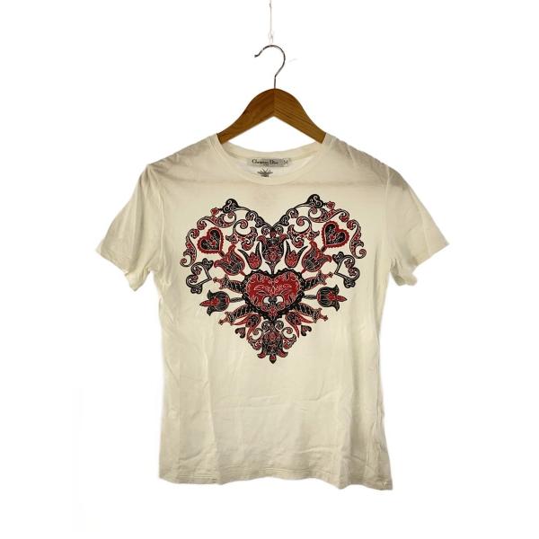 Christian Dior◇ディオール/Tシャツ/S/コットン/WHT/313T06A4026