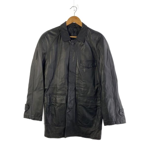 Mr.JUNKO◇ミスタージュンコ/レザージャケット・ブルゾン/L/羊革/BLK