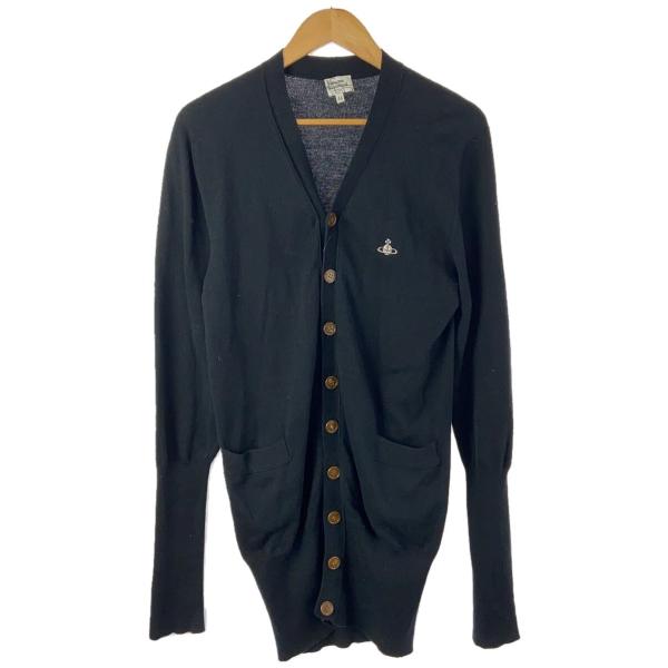 Vivienne Westwood フード付き薄手カーディガン Vivienne Westwood◇ロングカーディガン(薄手)/44/コットン/BLK/無地
