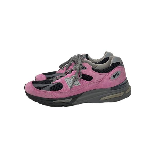 NEW BALANCE◆ローカットスニーカー/US9.5/PNK/スウェード/U991KP2//