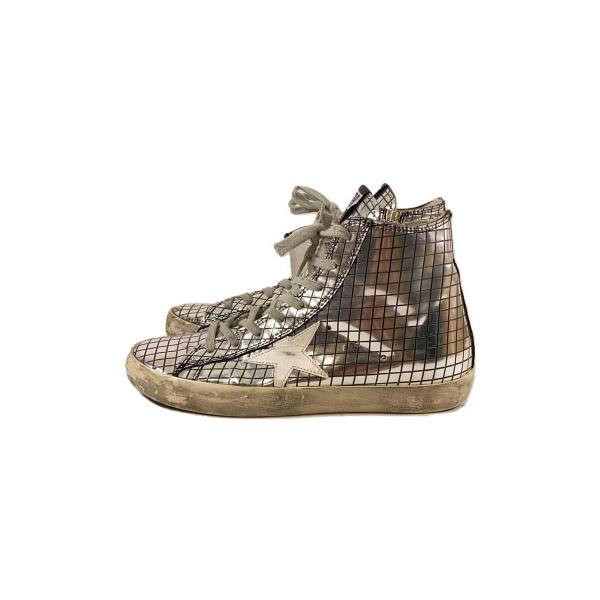 ゴールデングース グリッターハイカット スニーカー GOLDEN GOOSE◇ハイカットスニーカー/37/SLV// : セカンドストリート