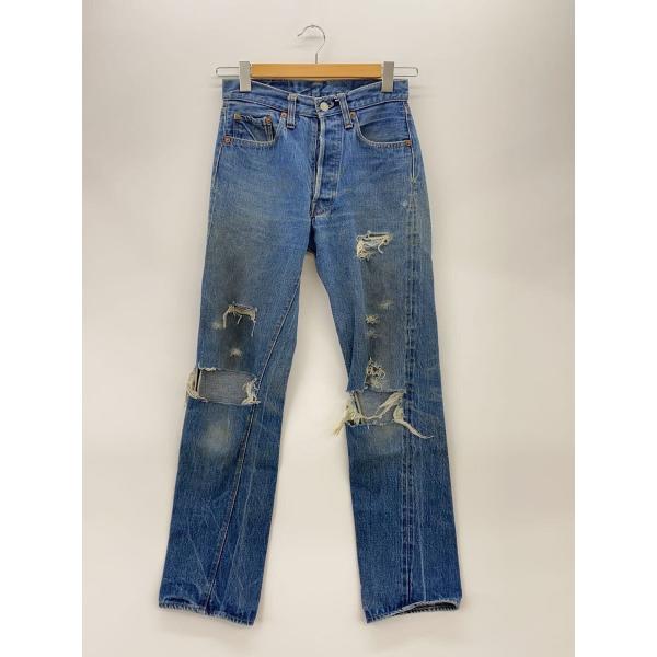 Levi’s / 70s/VT/501/66後期/実寸W27/デニム/インディゴ/ダメージ多// Levi's◇70s/VT/501/66後期/実寸W27/デニム/インディゴ/ダメージ多