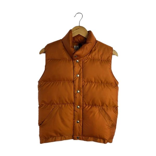 CRESCENT DOWN WORKS◇USA製/ダウンベスト/XS/ナイロン/ORN CRESCENT DOWN WORKS◇USA製/ダウンベスト/XS/ナイロン/ORN