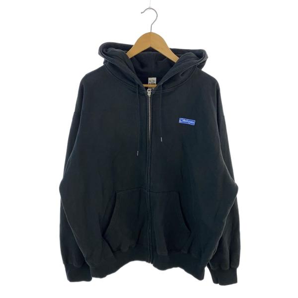 challenger パーカー L CHALLENGER◇BAR LOGO ZIP HOODIE/ジップパーカー/L/コットン/BLK/CLG