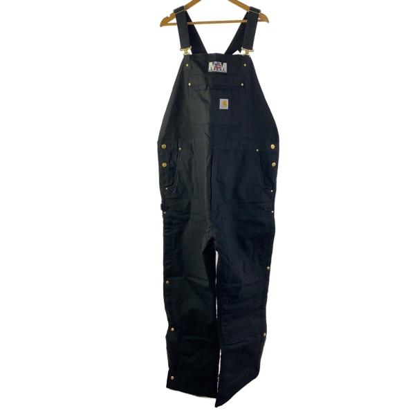 Carhartt◇オーバーオール/--/コットン/BLK/100365 : セカンド