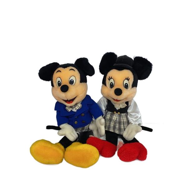 Disney baby◆インテリア雑貨/東京ディズニーランド/80s/ミッキー&amp;ミニー/ぬいぐるみ/2点セット//
