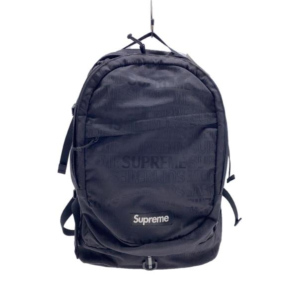 Supreme◇19SS/Backpack/リュック/ナイロン/BLK/総柄 : セカンド