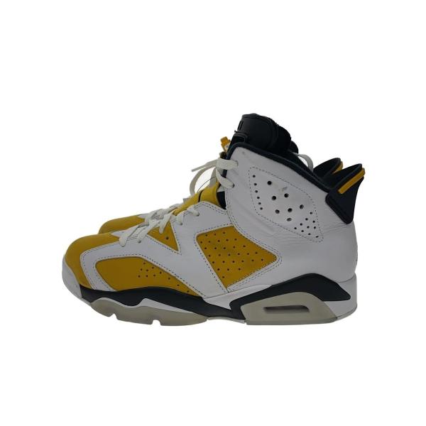 NIKE◆AIR JORDAN 6 RETRO/ハイカットスニーカー/27.5cm/WHT/イエロー/CT8529-170//