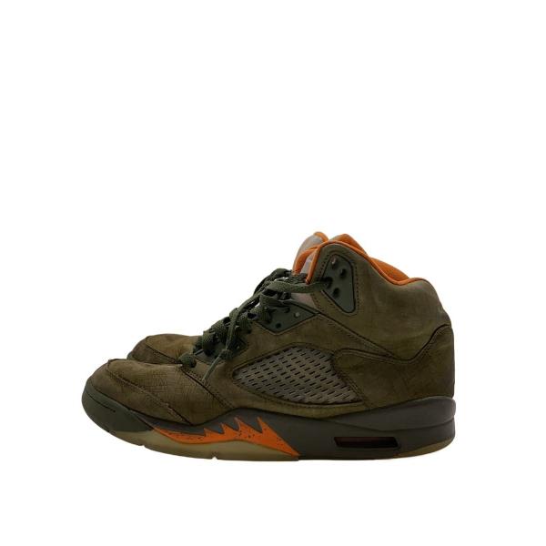 NIKE◆AIR JORDAN 5_エアジョーダン 5/ハイカットスニーカー/27.5cm/KHK/DD0587-308