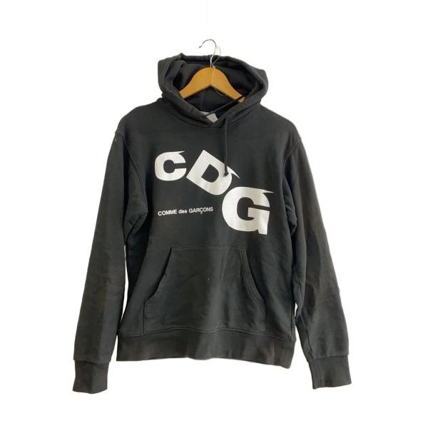 CDG◆パーカー/M/コットン/BLK/SZ-T023//
