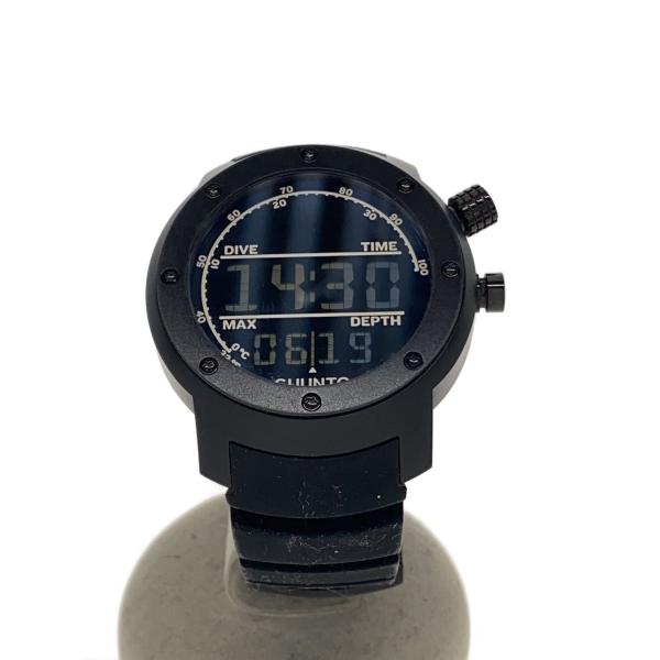 SUUNTO◇クォーツ腕時計/デジタル/ラバー/BLK/BLK/ELEMENTUM AQUA