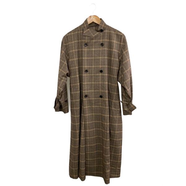 TOMORROWLAND collection◇コート/34/ウール/BRW/チェック/13-08-34
