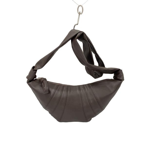 LEMAIRE◇SMALL CROISSANT BAG/バッグ/レザー/BRW/? NULL ? : セカンド