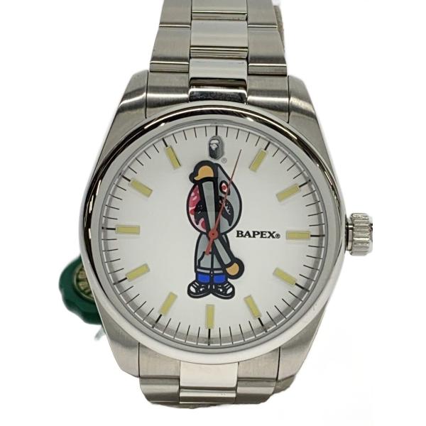 A BATHING APE サイズS 新品未使用 時計付き A BATHING APE◇TYPE 7 SHARK SEIJIN/クォーツ腕時計/アナログ