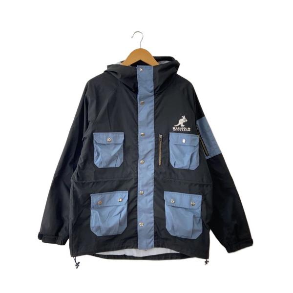 KANGOL◆×伊達さゆり/キズ・汚れ箇所有/マウンテンパーカ/L/ポリエステル/BLK//