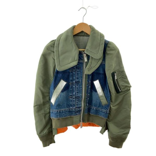 sacai サカイ　美品✰コレクション　デニム　ドッキング　ジャケット サカイ sacai 25SS Denim x Nylon Twill Jacket ドッキングデニム
