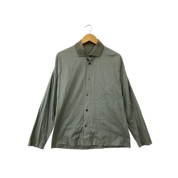 HOMME PLISSE ISSEY MIYAKE◇長袖シャツ/3/コットン/グリーン