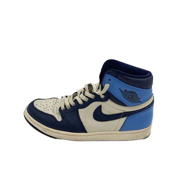 NIKE◆AIR JORDAN 1 RETRO HIGH OG/ハイカットスニーカー/US9.5/BLU/555088-140//