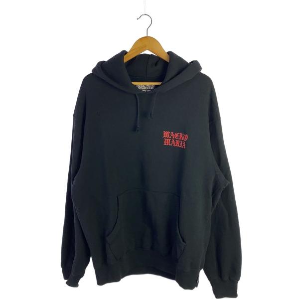 WACKO MARIA◇DEATH ROW/パーカー/XL/コットン/BLK/プリント