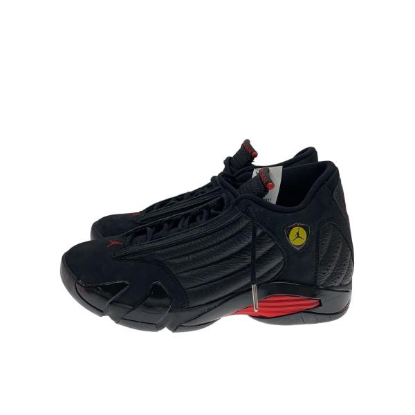 NIKE◆AIR JORDAN 14 RETRO/エアジョーダンレトロ/ブラック/487471-003/28cm/BLK//