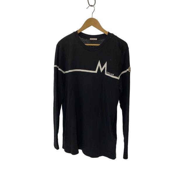 shiso様　Moncler 長袖チュニック 黒 MONCLER◇長袖Tシャツ/M/コットン/BLK/H20918D00003// : セカンド