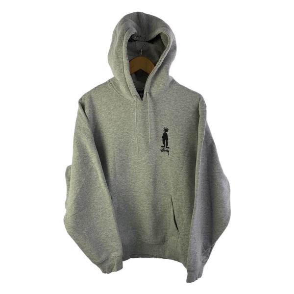 STUSSY◇シャドーマン/パーカー/M/コットン/GRY : セカンドストリート
