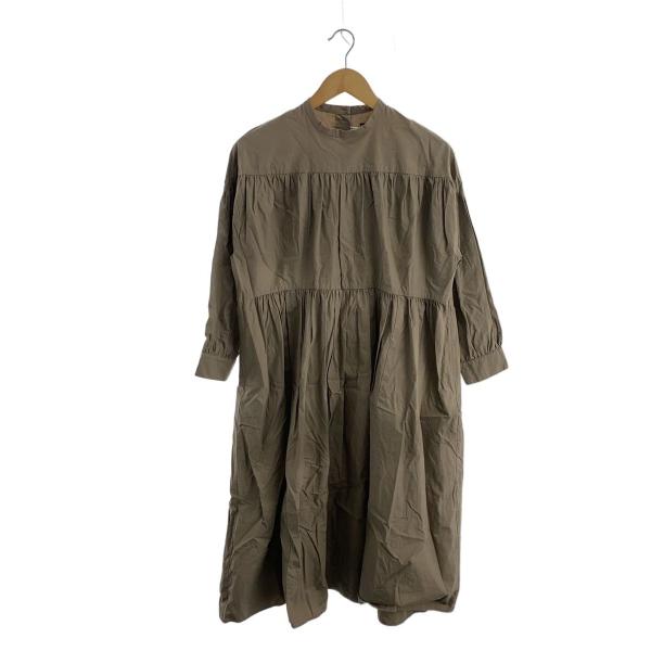 ｵｵｶﾐとﾌｸﾛｳ / 長袖ワンピース/--/コットン/CRM/無地/portom23100 オオカミとフクロウ◇長袖ワンピース/--/コットン/BEG/無地