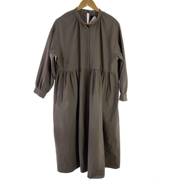 オオカミとフクロウ◇長袖ワンピース/--/ポリエステル/BRW/無地