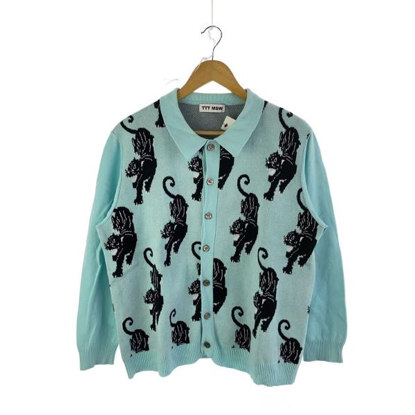 TTT_MSW◇カーディガン(厚手)/M/コットン/BLU/TTT-2021AW-KT03