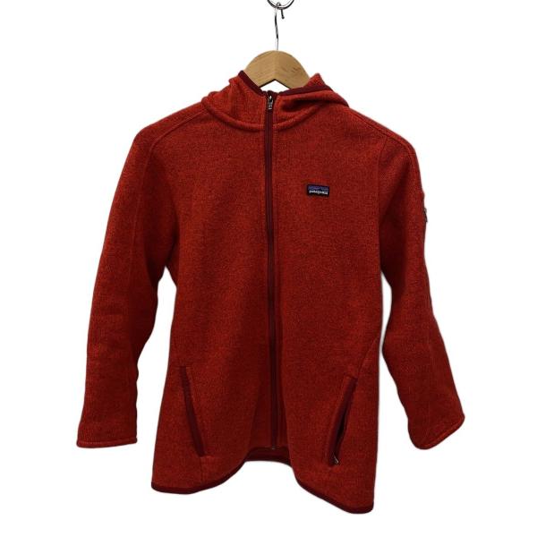 patagonia◇フリースジャケット/M/ポリエステル/RED/無地/25537FA13