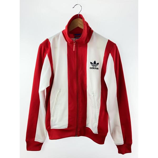adidas◇Tricot JKT/ジャージ/S/ポリエステル/RED/無地/AB7455