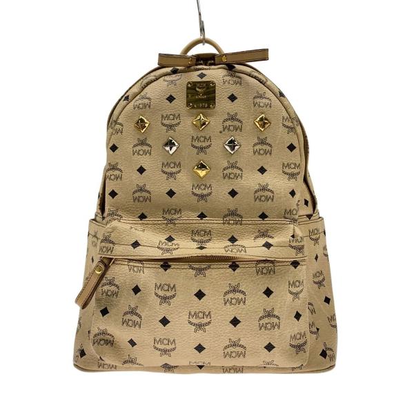 MCM◇リュック/レザー/CML/総柄// : セカンドストリートYahoo!店
