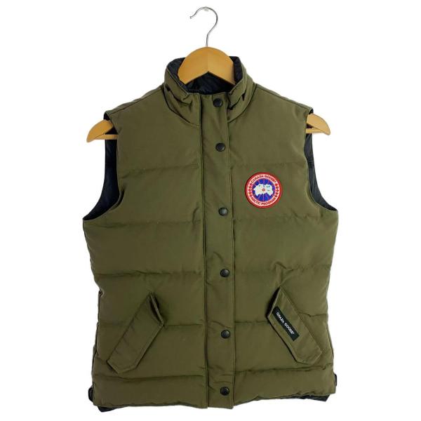 CANADA GOOSE◇ダウンベスト/S/ポリエステル/カーキ/12T-02103015